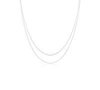 Elli 2er Set Basic Venezianer Kette Gedreht 925 Silber 36 Damen