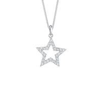 Elli - Femme Pendentif Étoile de Cristal - (925/1000) Argent Ketten Damen