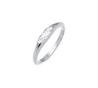 Siegelring ELLI "Siegelring Oval Pinky Ring 925 Silber" Gr. 50, silber, Fingerringe, Damen, 50mm, Silber 925 (Sterlingsilber), 2mm, Siegelring (27505334-50) silber