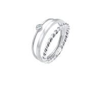 ELLI Damen Ring Set silber, Größe 52, 4027748 Silber 52