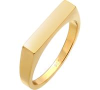 Elli Ring Damen Siegel Eckig Geo Design Basic in 925 Sterling Silber
