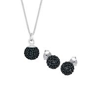 Elli 925 Sterling Silber, mit Kristallen von Swarovski® Schwarz Damen