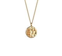 Elli Anhänger Citrin Gelb 925 Sterling Silber goldfarben Damen
