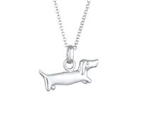 Elli Anhänger Hund Dackel 925 Sterling Silver silberfarben Damen