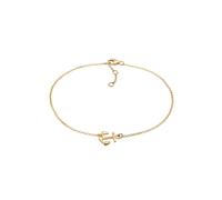 Elli Fußschmuck Damen Fußkettchen Anker Maritim in 925 Sterling Silber vergoldet