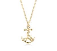 Elli Anker Symbol Maritim Meer 925 Sterling Silber goldfarben Damen