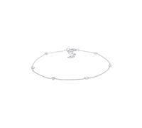 Elli Anklet Sterne Solitär Kristalle 925 Silber 22 cm Damen