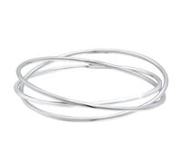 Elli Premium Armreif »Armreif Dreier Mehrreihig Verschlungen 925 Silber«, Armreif SIZE,20 cm