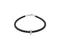 Elli Armband Damen 925 Silber Perlenarmband mit Herz Schmuck Geschenke für Frauen Freundin Frau Mädchen Mama, Herzarmband Kristall Länge 16 cm, Breite 6 mm