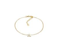 Elli Armband Damen 925 Silber Silberarmband mit Kreis Schmuck Geschenke für Frauen Freundin Frau Mädchen Mama, Kreisarmband Freundschaft Länge 17 cm, Breite 1.5 mm