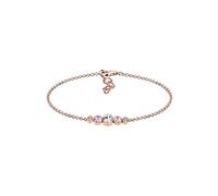 Elli Armband Damen Basic Kristalle in 925 Sterling Silber Rosé vergoldet