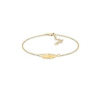Elli Armband »Feder 925 Sterling Silber«, Feder, Gold SIZE,18|19|20