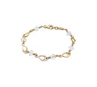 Elli Armband Damen Feder mit Kristalle Trendig in 925 Sterling Silber vergoldet