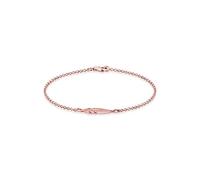 Elli Armband Damen Feder Trend Symbol Filigran in 925 Sterling Silber Rosé vergoldet