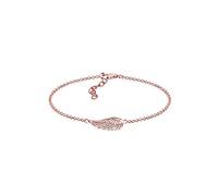 Elli Armband Damen Flügel Schutzengel in 925 Sterling Silber Rosé vergoldet