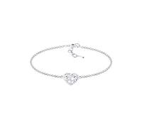 Armband Lebensbaum Herz Blatt 925 Sterling Silber Elli Silber 001 (Artikelnummer: 4P965/30X001)