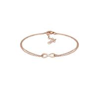 Elli Armband Damen Infinity Basic Symbol in 925 Sterling Silber Rosévergoldet