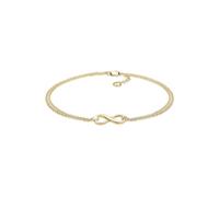 Elli Armband Damen Infinity Unendlichkeit Symbol in 375 Gelbgold