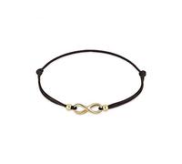 Elli, Armband Infinity Trend Symbol Elastisch 925 Silber in gold, Schmuck für Damen Gr. 17 cm