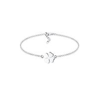ELLI Damen Armband 'Kleeblatt' silber, Größe 18, 4179810 Silber 18