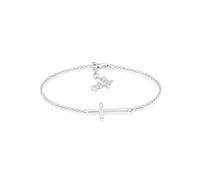 Elli Armband Damen Kreuz Glaube in 925 Sterling Silber rosévergoldet