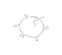 Elli Armband Kreuz Herz Anker Swarovski® Kristalle 925 Silber Armbänder & Armreifen Produkte (1.0 pieces)