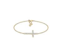 Elli Armband »Kreuz Glaube Kristalle Funkelnd Elegant 925 Silber«