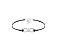 Elli Armband »Leder Infinity Swarovski® Kristalle Silber«