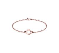 Elli Armband Damen mit Cut-Out Kleeblatt Symbol in 925 Sterling Silber rosé vergoldet