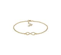 Elli Armband Infinity Unendlichkeit 925 Sterling Silber, gold Gold