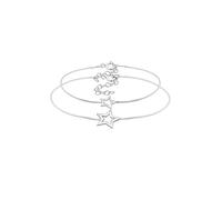 Elli Armband Damen Set Mutter Kind Sterne Astro Cut Out in 925 Sterling Silber