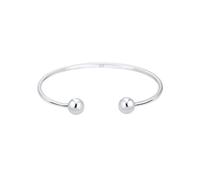 Elli Armreif »Kugel Ball Geo Bangle Basic 925 Sterling Silber«, silberfarben