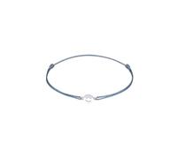 Elli Armband Damen Smiling Face Symbol mit Nylon Rot 925 Silber vergoldet