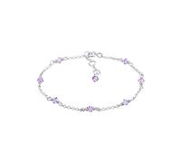 Elli Armband Kinder Bead Bunt mit Kristalle in 925 Sterling Silber | Schmuck Geschenke für Frauen Freundin Frau Mädchen Mama, Armkette Kristall Länge 14 cm, Breite 1.5 mm