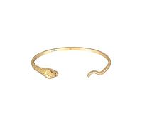 Elli Armband PREMIUM Armband Damen Armreif Offen Schlangen Motiv in 925 Sterling Silber vergoldet
