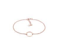 Elli Armkettchen Basic Kreis Ring Geo Look 925 Silber rosefarben Damen
