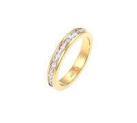 Elli Bandring Baguette Zirkonia Kristalle 925 Silber 52 Damen