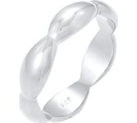 Elli Bandring Basic Geschwungen Geo Look 925 Silber 56 Damen