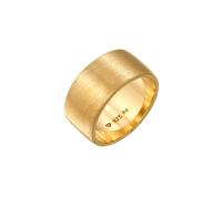 Elli Ring Bandring Breit Matt Gebürstet Basic 925 Silber 54 mm Gold