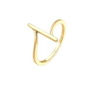 Elli Ring Damen Bandring Geo Formen Cool Basic Minimal in 925 Sterling Silber