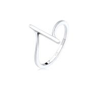 Elli Ring Damen Bandring Geo Formen Cool Basic Minimal in 925 Sterling Silber