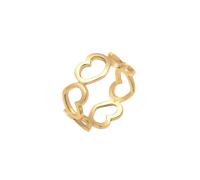 Elli Bandring Herzen Symbol Cut-Out Trend 925er Silber 52 Damen