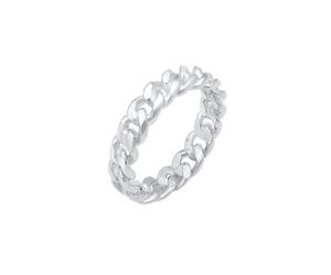 Elli Bandring Knoten Unendlich Twisted 925 Silber 52 Damen