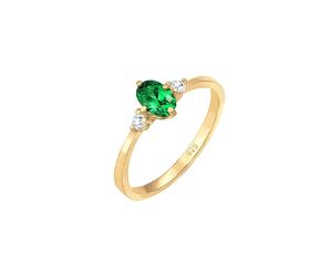 Elli Bandring Verlobung Zirkonia Kristalle 925 Silber 58 Damen