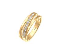 Elli Bandring Wickelring 925 Silber, mit Kristallen von Swarovski® 56 Damen