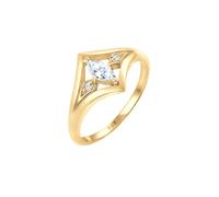 Elli - Bandring Zirkonia Marquise Vintage 925 Silber Ringe Damen