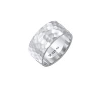 Elli Basic Bandring Gehämmert Trend Cool 925 Silber 56 Damen