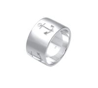 Elli Basic Bandring Symbol Anker Maritim 925 Silber 52 Damen