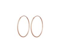 Elli Basic Creolen Klassisch 925 Silber rosefarben Damen