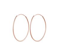 Elli Basic Creolen Trend Zeitlos 925 Sterling Silber rosefarben Damen